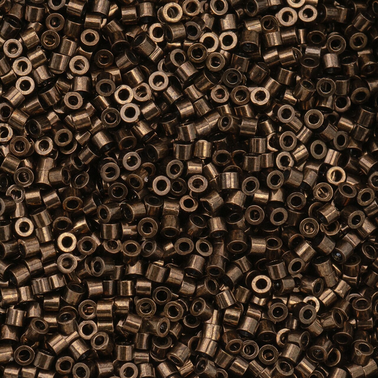 John Bead Metallic Finish Cylin Beads 11/0 Glass Cylindrical Seed Beads, 25g